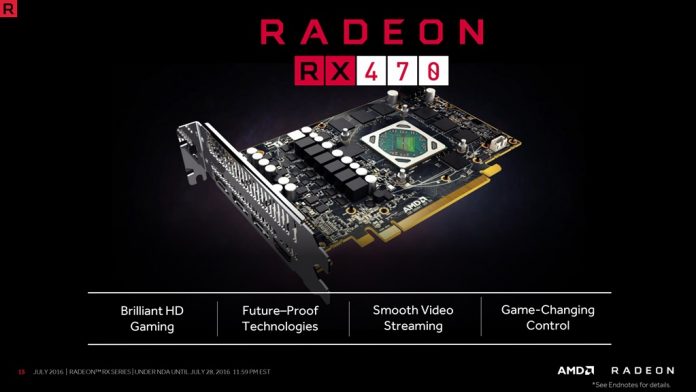 Видеокартата Radeon RX 470 беше официално анонсирана от AMD