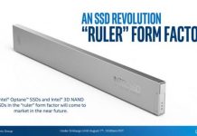 Intel Ruler SSD дискът може да съхрани 300 000 филма с HD резолюция