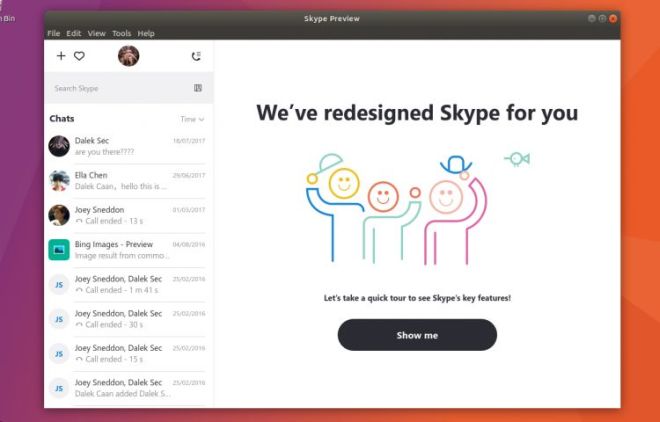 Новият дизайн на Skype дойде и за Linux