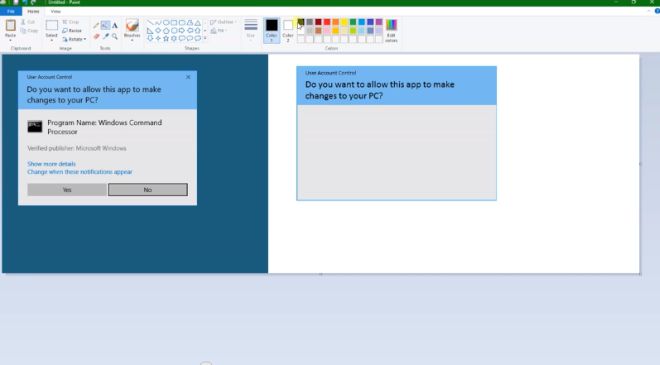 Интерфейсът на Windows 10 правен с Paint (видео)