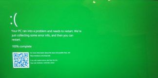 Windows 10 зеленият екран на смърта е тук