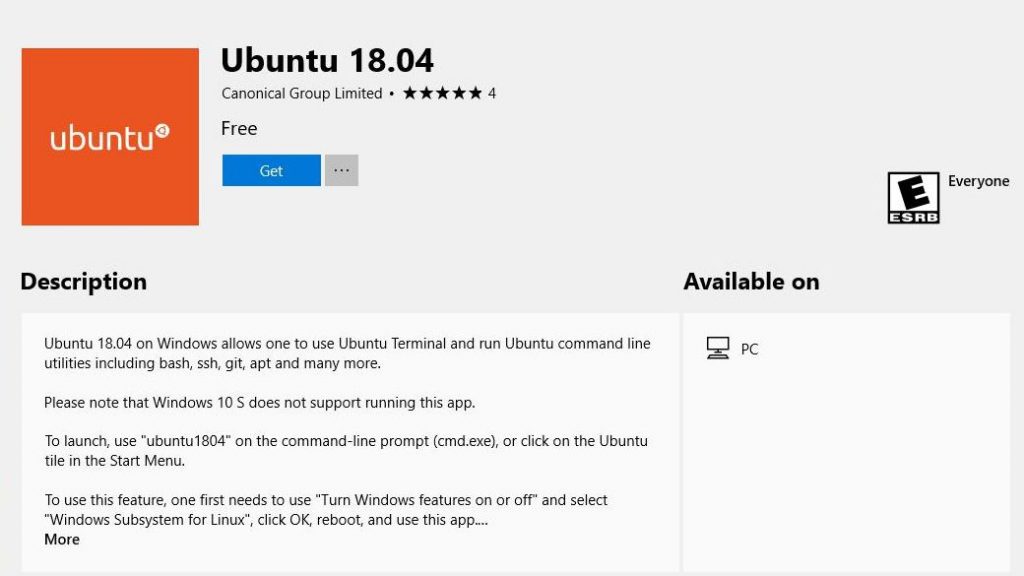 Ubuntu 18.04 вече е наличен за сваляне от Microsoft Store