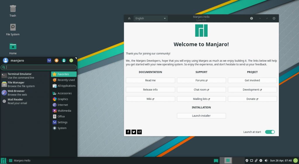 Излезе Manjaro 20.0 Lysia