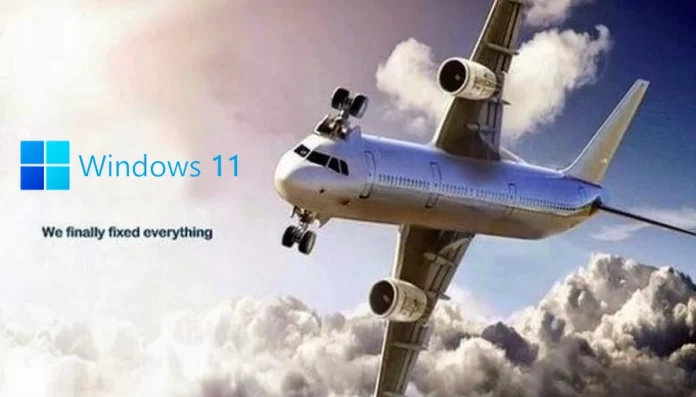 Windows 11 plane